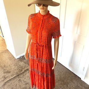 Free People Rare Feelings Maxi Dress XS Pop Combo